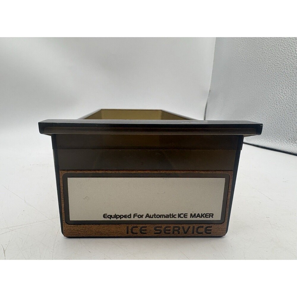 Vintage Refrigerator Ice Bin Bucket Insert Smoked Plastic Ice Service